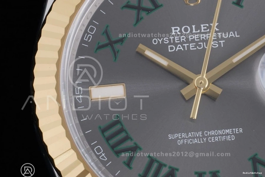 on Unique Clean 1:1 DateJust Jubilee Green Edition Gray Reserve) YG 126333 SH3235 SS 603 (72 41 Bracelet Best Roman Steel Dial 904L Hours Power Marker 0909